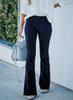 Elegant Silhouette Flare Pants for Women - High Waist Comfort-Cramta