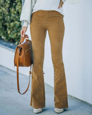 Elegant Silhouette Flare Pants for Women - High Waist Comfort-Cramta