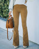 Elegant Silhouette Flare Pants for Women - High Waist Comfort-Cramta