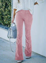 Elegant Silhouette Flare Pants for Women - High Waist Comfort-Cramta