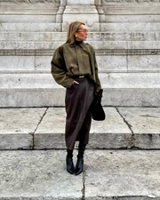 Sahara Suede Effect Bomber Jacket – Relaxed Fit with Tactile Fabric for Effortless Style