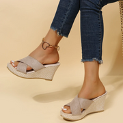 JENNA Orthopedic Sandals – Unmatched Comfort and Optimal Support with Wedge Heel-Cramta