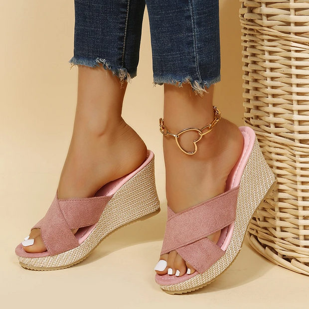 JENNA Orthopedic Sandals – Unmatched Comfort and Optimal Support with Wedge Heel-Cramta