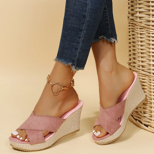JENNA Orthopedic Sandals – Unmatched Comfort and Optimal Support with Wedge Heel-Cramta