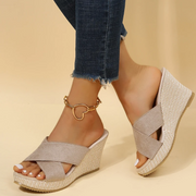 JENNA Orthopedic Sandals – Unmatched Comfort and Optimal Support with Wedge Heel-Cramta