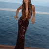 Sequin Evening Gown with Slight Stretch – Elegant Long Formal Dress for Parties and Events-Cramta