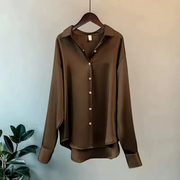 Silk White Blouse for Women - Elegant Long Sleeve Top for Professional and Special Occasions 6