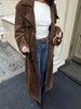 Ella suede trench coat - Classic sophistication with a touch of contemporary luxury-Cramta
