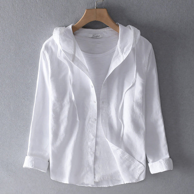 Elegant Linen Blouse - Light Comfort and Classic Style Perfect for Everyday-Cramta