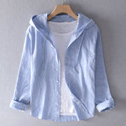 Elegant Linen Blouse - Light Comfort and Classic Style Perfect for Everyday-Cramta