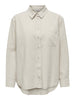 Taupe Linen Blouse for Women – Lightweight and Breathable Women's Top, Relaxed Fit, Casual Style