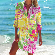 Catherine Summer Dress – Feminine Elegance and Flattering A-Line Cut Perfect for the Warm Season-Cramta