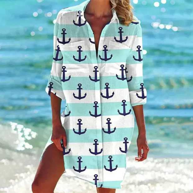 Catherine Summer Dress – Feminine Elegance and Flattering A-Line Cut Perfect for the Warm Season-Cramta