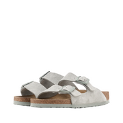 Unisex Arizona Suede Sandals in Pure Sage with Cork Sole – Adjustable Straps for Comfort and Style