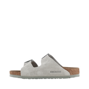 Unisex Arizona Suede Sandals in Pure Sage with Cork Sole – Adjustable Straps for Comfort and Style