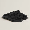 Unisex Luxury Sandals in Black - Comfortable PU Leather Footwear with Supportive Footbed, Sizes 35-45