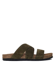 Unisex Suede Sandals with Durable Rubber Sole – Elegant Summer Footwear for Comfort and Style