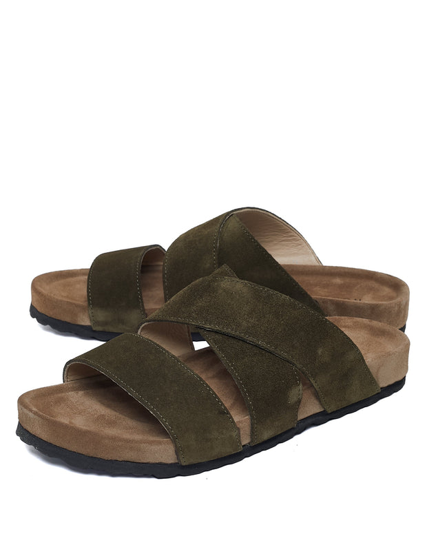 Unisex Suede Sandals with Durable Rubber Sole – Elegant Summer Footwear for Comfort and Style