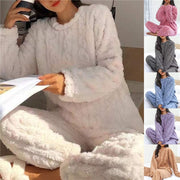 Angie's Fleece Pajama Set – Cozy Comfort and Warmth for Cocooning Nights-Cramta