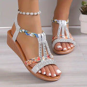Olivette Orthopedic Sandals with Rhinestones – Elegance and Comfort All Day Long-Cramta