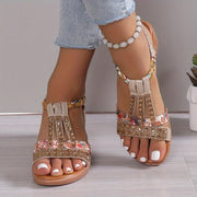 Olivette Orthopedic Sandals with Rhinestones – Elegance and Comfort All Day Long-Cramta