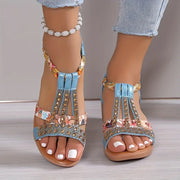 Olivette Orthopedic Sandals with Rhinestones – Elegance and Comfort All Day Long-Cramta