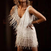 Zara Short Dress – Elegance and Fluidity with Fringe Details for an Unforgettable Look-Cramta