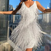 Zara Short Dress – Elegance and Fluidity with Fringe Details for an Unforgettable Look-Cramta