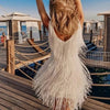 Zara Short Dress – Elegance and Fluidity with Fringe Details for an Unforgettable Look-Cramta