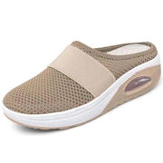 Women's Air-Cushioned Orthopedic Comfort Shoes – Black, Lightweight and Breathable, Size 8