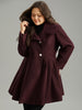 Women's Asymmetrical Coat Beige Size M Cotton 0