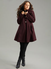 Women's Asymmetrical Coat Beige Size M Cotton 3