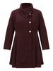 Women's Asymmetrical Coat Beige Size M Cotton 6