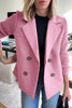 Women's Black Blazer Size M Polyester Blend with Knit Sleeves 0