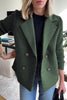 Women's Black Blazer Size M Polyester Blend with Knit Sleeves 10