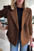 Women's Black Blazer Size M Polyester Blend with Knit Sleeves 11