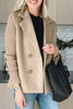 Women's Black Blazer Size M Polyester Blend with Knit Sleeves 5