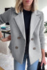 Women's Black Blazer Size M Polyester Blend with Knit Sleeves 7