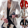 Women's Black Polyester Blazer - Elegant and Versatile Size M