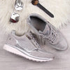 Women's Black Sneakers, Comfortable Leather and Mesh Design, Lace-Up Closure, Slip-Resistant Sole, Sizes 6-10
