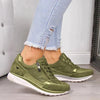 Women's Black Sneakers, Comfortable Leather and Mesh Design, Lace-Up Closure, Slip-Resistant Sole, Sizes 6-10