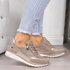 Women's Black Sneakers, Comfortable Leather and Mesh Design, Lace-Up Closure, Slip-Resistant Sole, Sizes 6-10