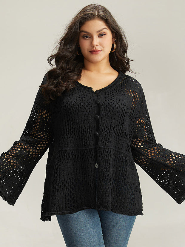 Women's Cardigan Beige Size M Cotton Blend 0