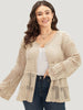 Women's Cardigan Beige Size M Cotton Blend 7