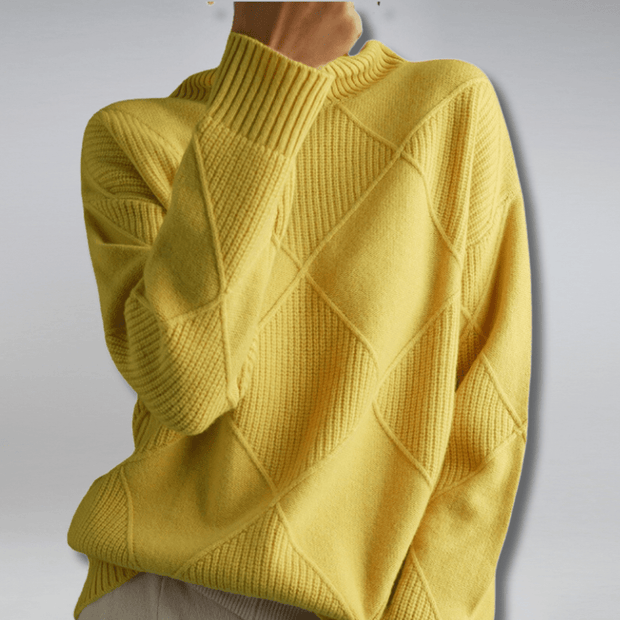 Women's Cashmere Turtleneck Sweater Beige Size S-2XL 100% Cashmere 0