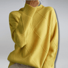 Women's Cashmere Turtleneck Sweater Beige Size S-2XL 100% Cashmere 0