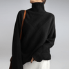 Women's Cashmere Turtleneck Sweater Beige Size S-2XL 100% Cashmere 5