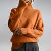 Women's Cashmere Turtleneck Sweater Beige Size S-2XL 100% Cashmere 8