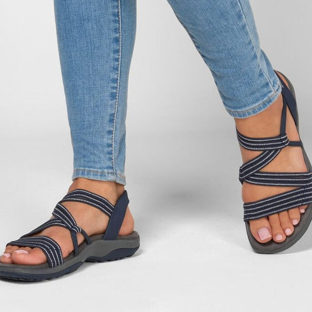 Women's Eco-Friendly Orthopedic Sandals in Beige – Size 8 for Ultimate Comfort