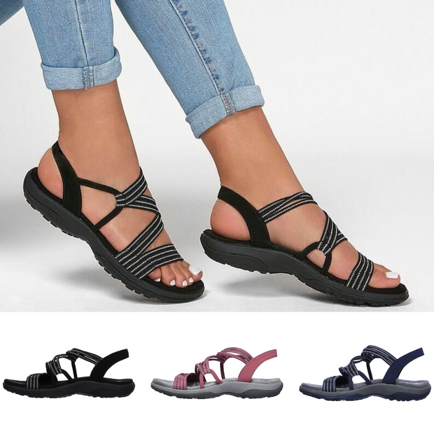 Women's Eco-Friendly Orthopedic Sandals in Beige – Size 8 for Ultimate Comfort